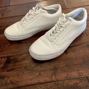 Vans Old Skool White Leather